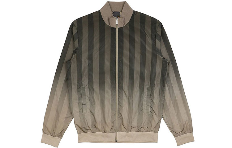 Fendi Brown Gradient Striped Jacket FXX013T70F0QTT