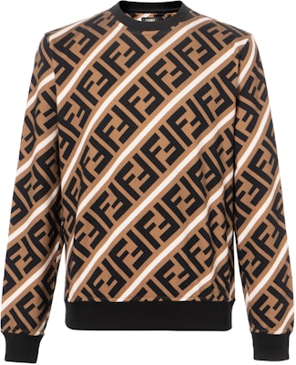 펜디 브라운 레터 프린트 크루넥 롱 슬리브 스웻셔츠 FY0944A7A9F13J3 Buy 펜디 브라운 레터 프린트 크루넥 롱 슬리브 스웻셔츠 FY0944A7A9F13J3