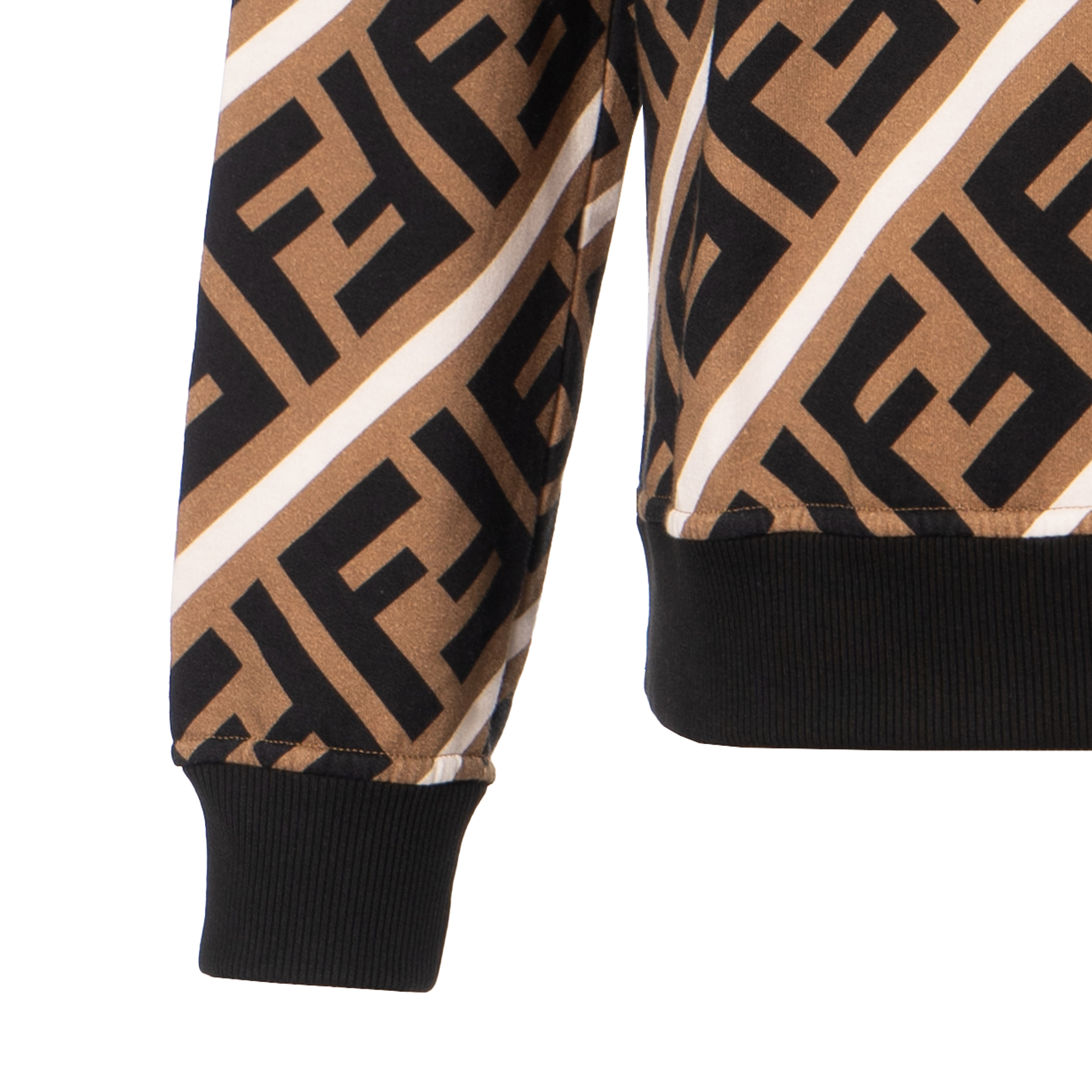 Details for 펜디 브라운 레터 프린트 크루넥 롱 슬리브 스웻셔츠 FY0944A7A9F13J3