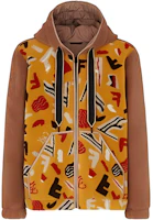 Fendi Brown Logo Hooded Jacket FW1122AI6NF0DX5 Fendi Brown Logo Hooded Jacket FW1122AI6NF0DX5