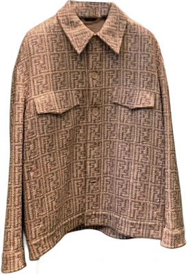 Fendi 棕色Logo圖案單排扣長袖外套 FW1311AR5UF1MTK Buy Fendi 棕色Logo圖案單排扣長袖外套 FW1311AR5UF1MTK