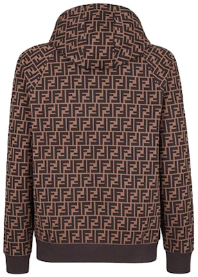FENDI Brown Logo Print Long Sleeve Hoodie FY0945A6ZTF0QT1 Lookbook FENDI Brown Logo Print Long Sleeve Hoodie FY0945A6ZTF0QT1