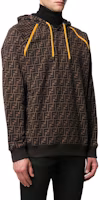 Details for FENDI 棕色Logo印花長袖連帽衫 FY0945A6ZTF0QT1