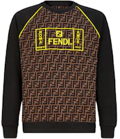 Fendi Brown Monogram Double F Long Sleeve Pullover Sweatshirt FY0992A87EF0JNH Fendi Brown Monogram Double F Long Sleeve Pullover Sweatshirt FY0992A87EF0JNH