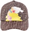 Lookbook FENDI Brown Printed Polyester Cotton Baseball Cap. FXQ675AK6QF1HTV