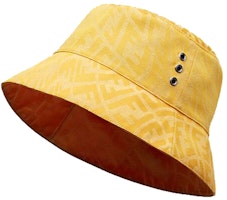 Fendi Bucket Hat FF Motif Yellow Fendi Bucket Hat FF Motif Yellow