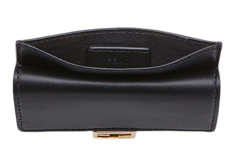 Order Fendi oleh Marc Jacobs Dompet Kad Kulit Nappa Hitam Baguette