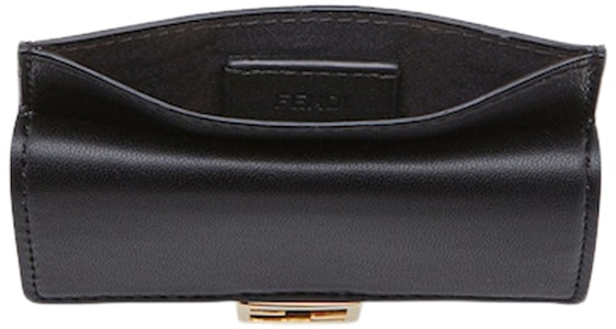 Fendi por Marc Jacobs Tarjetero Baguette Negro de Cuero Nappa Order Fendi por Marc Jacobs Tarjetero Baguette Negro de Cuero Nappa