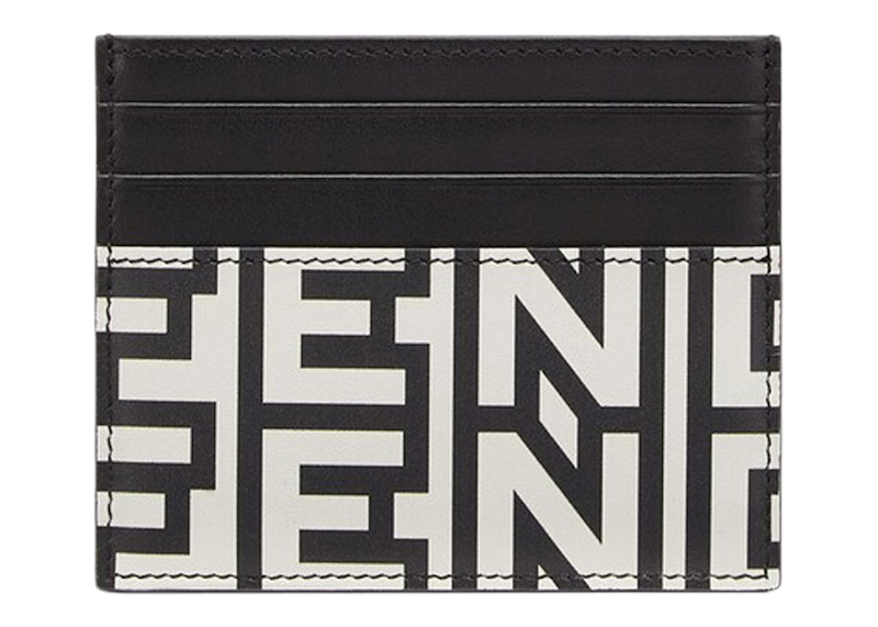 Fendi by Marc Jacobs Baguette Card Holder Two-Tone Leather Card Holder Multicolor