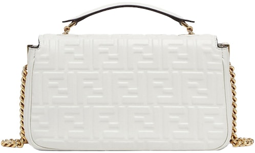 Bolso Fendi por Marc Jacobs Baguette Cadena Midi de Cuero Nappa Blanco Order Bolso Fendi por Marc Jacobs Baguette Cadena Midi de Cuero Nappa Blanco