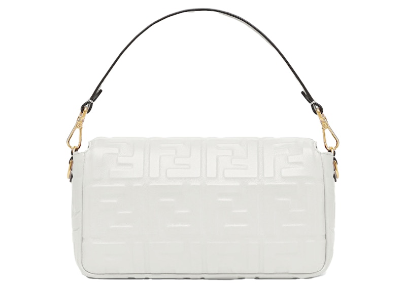 Order Bolso Mediano de Cuero Blanco Fendi by Marc Jacobs Baguette