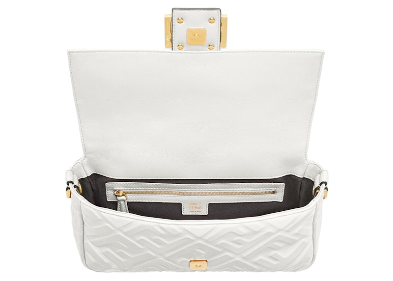 Lookbook Bolso Mediano de Cuero Blanco Fendi by Marc Jacobs Baguette