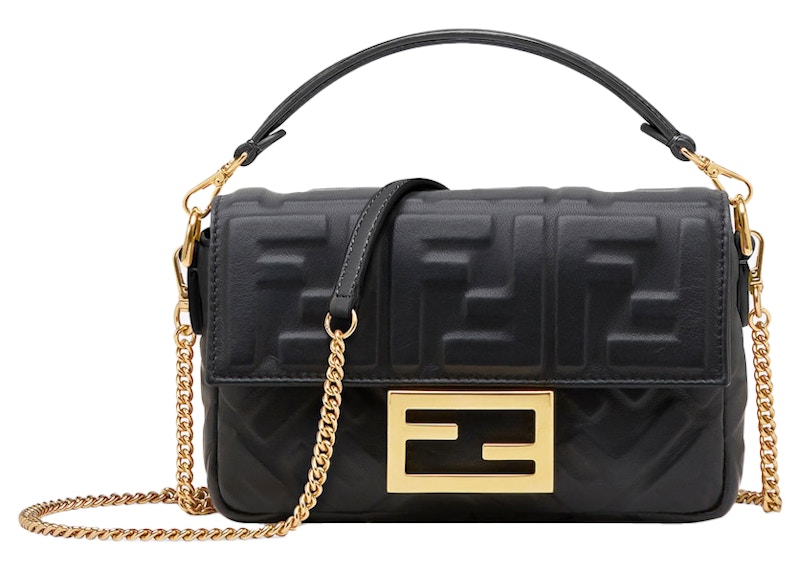 Fendi by Marc Jacobs Baguette Mini Black Leather Bag