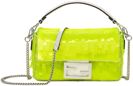 Fendi oleh Marc Jacobs Baguette Mini Elaphe dan Beg Neon Kuning Sequins Buy Fendi oleh Marc Jacobs Baguette Mini Elaphe dan Beg Neon Kuning Sequins
