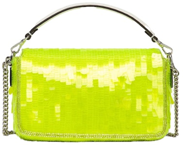 Fendi oleh Marc Jacobs Baguette Mini Elaphe dan Beg Neon Kuning Sequins Order Fendi oleh Marc Jacobs Baguette Mini Elaphe dan Beg Neon Kuning Sequins
