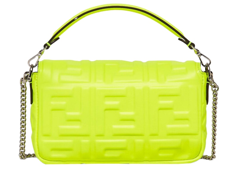 Order 芬迪Marc Jacobs迷你黄荧光小羊皮法棍包