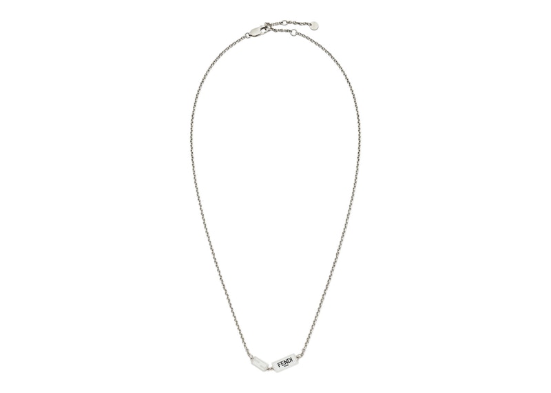 Fendi by Marc Jacobs Baguette Necklace Silver-Colored Metal Necklace Silver