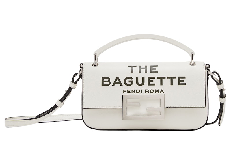 Fendi by Marc Jacobs Baguette Phone Pouch White Nappa Leather Pouch