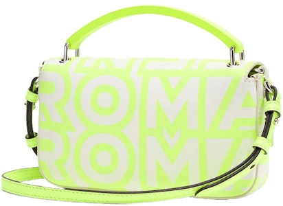 Marc Jacobs 設計的Fendi白色/霓虹黃色小羊皮手提電話袋。 Order Marc Jacobs 設計的Fendi白色/霓虹黃色小羊皮手提電話袋。