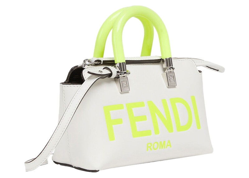 Fendi by Marc Jacobs By The Way Mini Small White Leather Boston Bag
