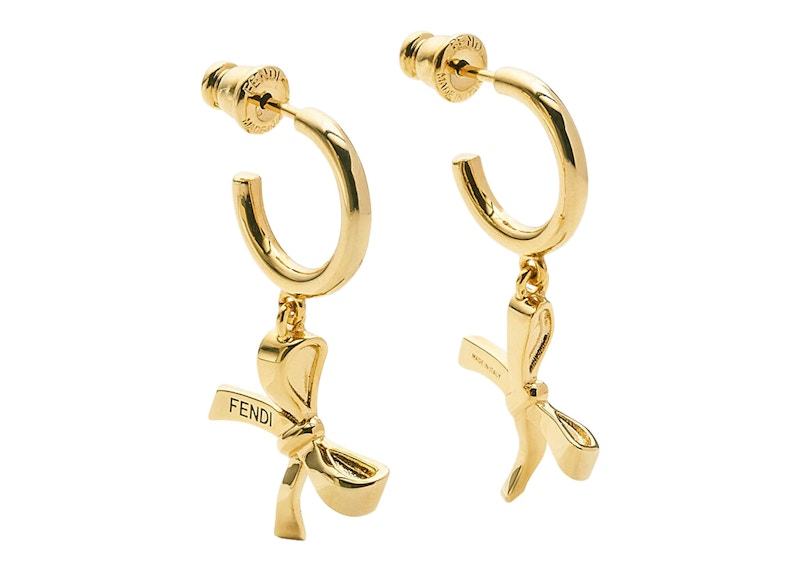 Fendi by Marc Jacobs Fendi Bow Earrings Gold-Colored Earrings