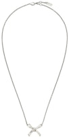 Fendi by Marc Jacobs Fendi Bow Necklace Silver-Colored Necklace Fendi by Marc Jacobs Fendi Bow Necklace Silver-Colored Necklace