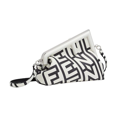 Fendi by Marc Jacobs Fendi First Midi Two-Tone Nappa Leather Bag