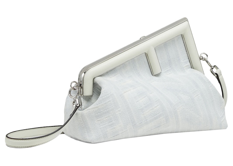 Fendi by Marc Jacobs Fendi First Midi White Denim Bag