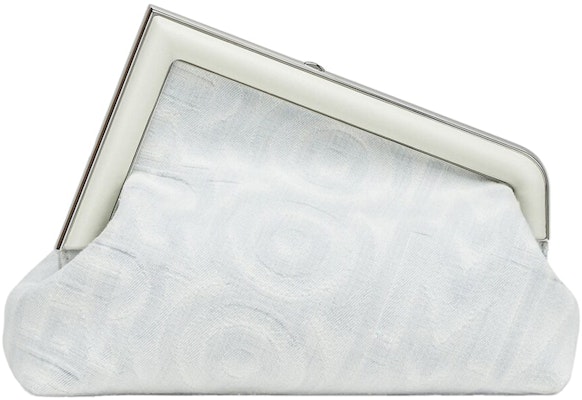 Fendi by Marc Jacobs Fendi First Midi Tas Denim Putih Order Fendi by Marc Jacobs Fendi First Midi Tas Denim Putih