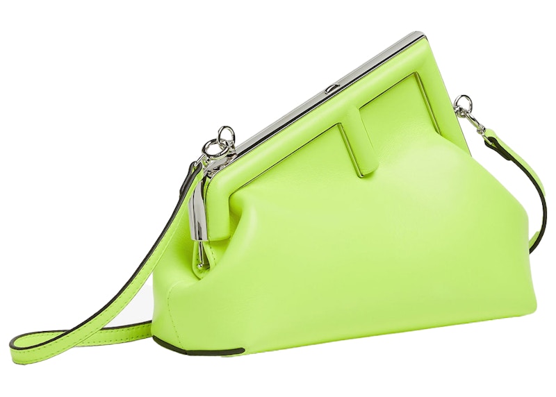 Fendi by Marc Jacobs Fendi First Small Neon Yellow Leather Bag