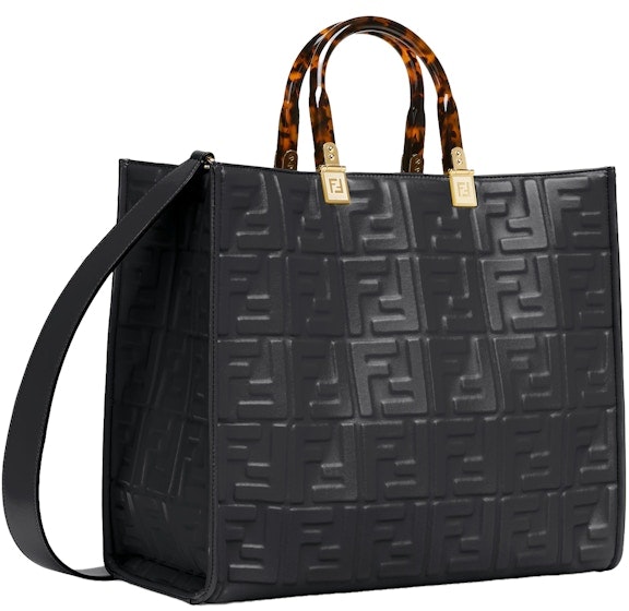 fendi-by-marc-jacobs-fendi-sunshine-medium-black-leather-with-raised-3-d-texture-shopper
