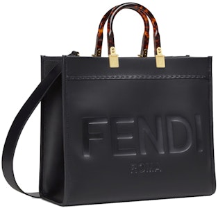 Fendi oleh Marc Jacobs Tas Kulit Hitam Fendi Sunshine Medium Buy Fendi oleh Marc Jacobs Tas Kulit Hitam Fendi Sunshine Medium