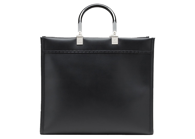 Order 펜디 바이 마크 제이콥스 블랙 레더 쇼퍼 백 (중) 
