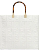 Order Marc Jacobs設計的Fendi Sunshine中號白色皮革手袋