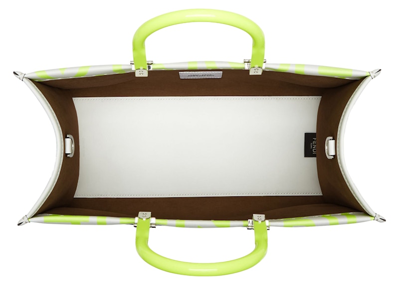 Lookbook フェンディxマーク・ジェイコブス ミディアムホワイトレザーショッパーバッグ