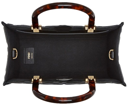 Fendi oleh Marc Jacobs Fendi Sunshine Kecil Beg Kulit Hitam Shopper Lookbook Fendi oleh Marc Jacobs Fendi Sunshine Kecil Beg Kulit Hitam Shopper