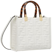 Fendi by Marc Jacobs Fendi Sunshine Small White Leather Shopper Fendi by Marc Jacobs Fendi Sunshine Small White Leather Shopper