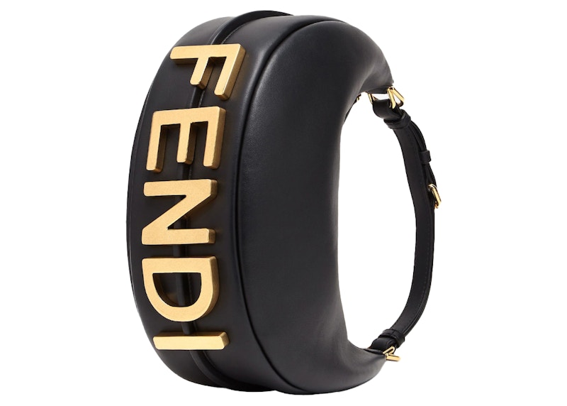 Order Fendi by Marc Jacobs Fendigraphy 小款黑色皮革包