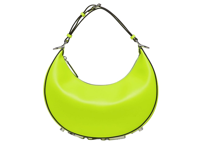 Fendi by Marc Jacobs Fendigraphy Small Neon Yellow Leather Bag