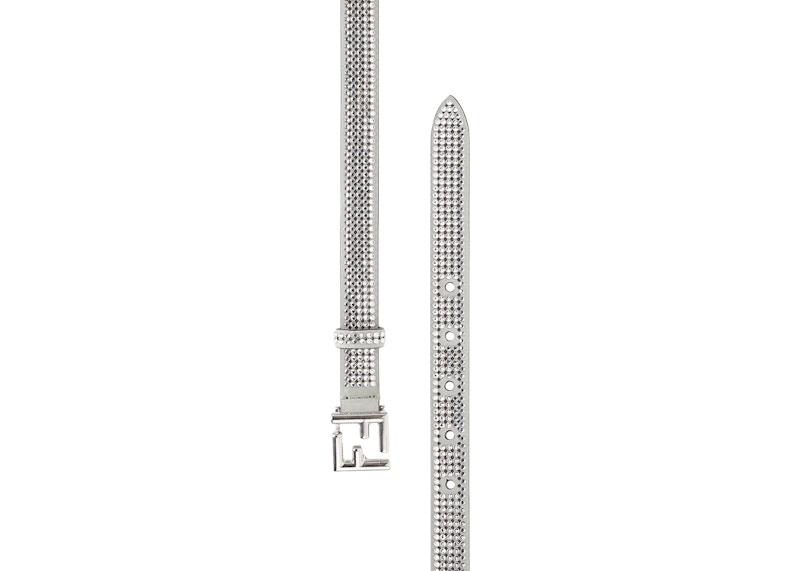 Order Fendi oleh Marc Jacobs Sabuk FF dengan Kristal di Seluruh Sabuk