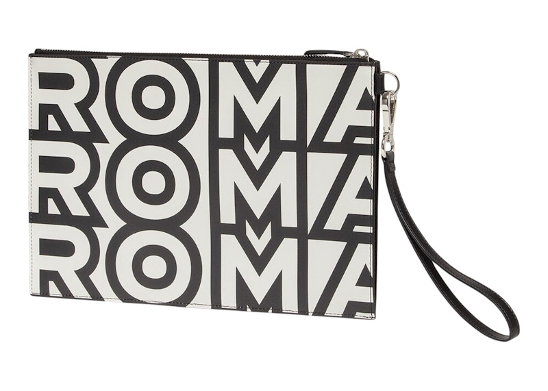 Order Fendi por Marc Jacobs FF Bolso Plano Bicolor de Cuero Multicolor