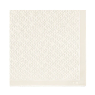 Fendi by Marc Jacobs FF Shawl Ivory Organic Silk Shawl
