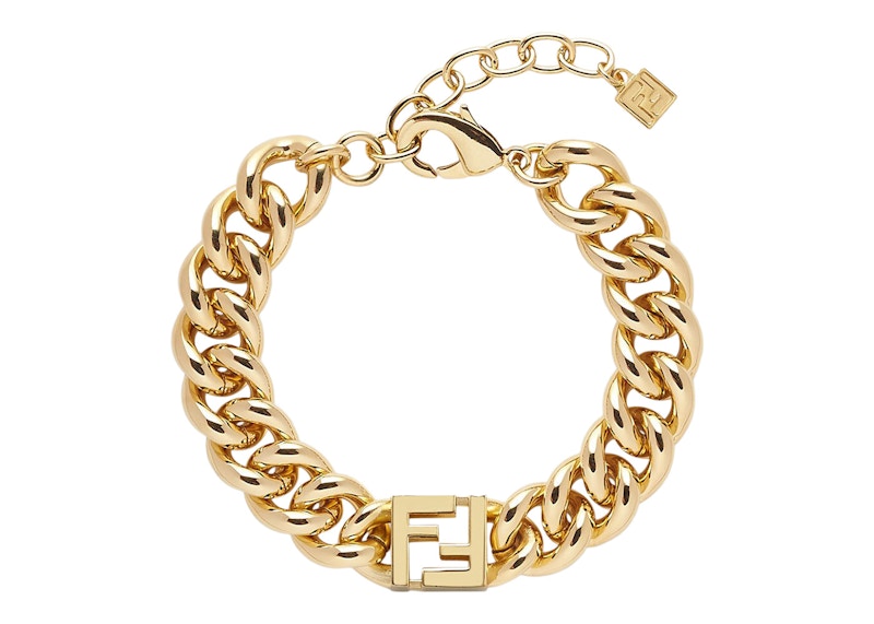 Fendi by Marc Jacobs Forever Fendi Bracelet with Chunky Link Gold-Colored Bracelet