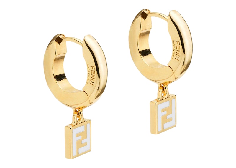 Fendi by Marc Jacobs Forever Fendi Earrings Gold-Colored Hoop Earrings