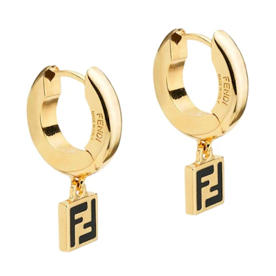Fendi by Marc Jacobs Forever Fendi Hoop Earrings Gold-Colored Earrings