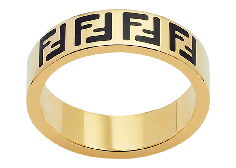 Fendi by Marc Jacobs Forever Fendi Wide Band Ring Gold-Colored Ring