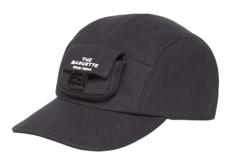 Fendi by Marc Jacobs Hat Black Canvas Baseball Cap Black