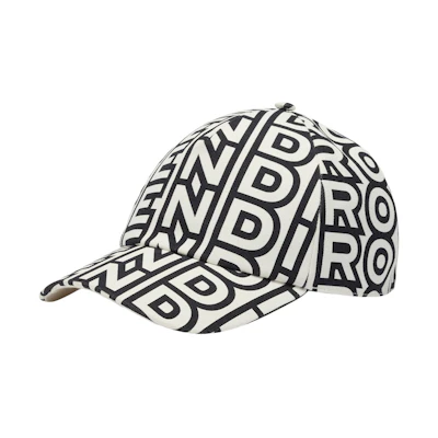 Fendi by Marc Jacobs Hat Two-Tone Canvas Baseball Cap with Semi-Stiff Peak