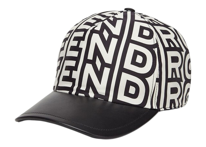 Fendi by Marc Jacobs Hat Two-Tone Canvas Baseball Cap Multicolor