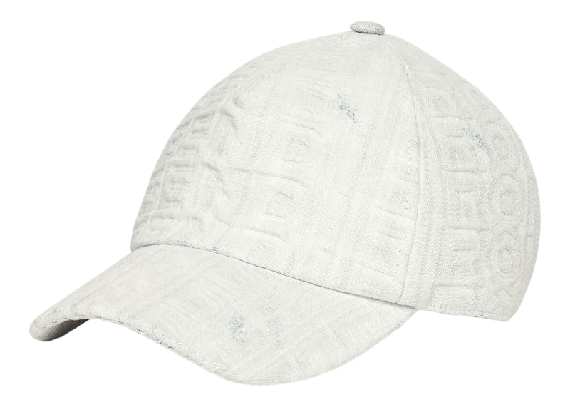 Fendi by Marc Jacobs Hat White Denim Baseball Cap